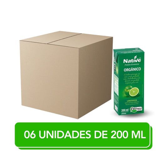 Kit 06 Unidades - Limonada Orgânica Native 200ml