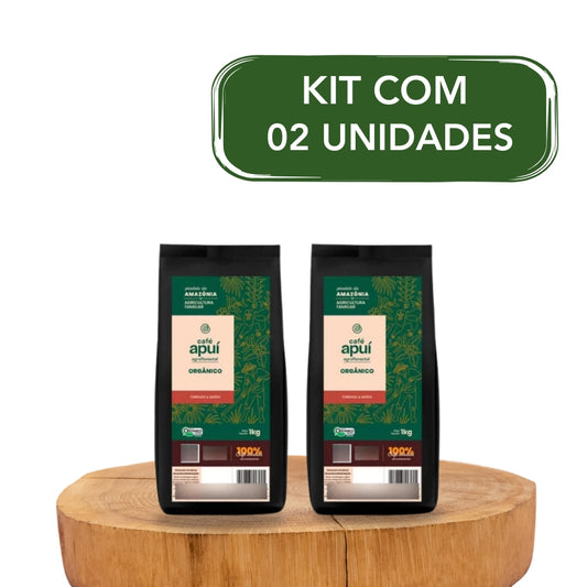 Kit 2 Unidades - Café Orgânico Apuí 1kg