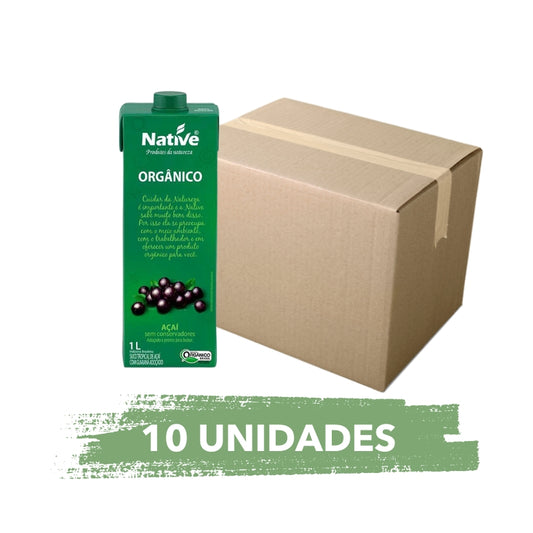 Suco de Açai com Guaraná 1L - Caixa 10 Unidades