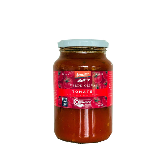 Molho De Tomate Biodinamico 550g - Verde Oliva