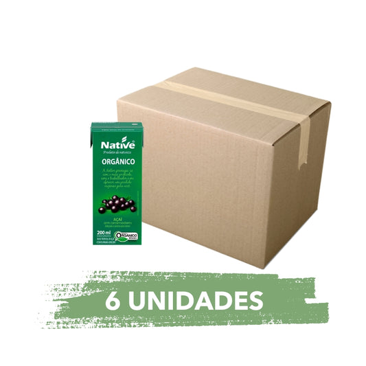 Suco de Açai com Guaraná 200ml - Caixa 6 Unidades