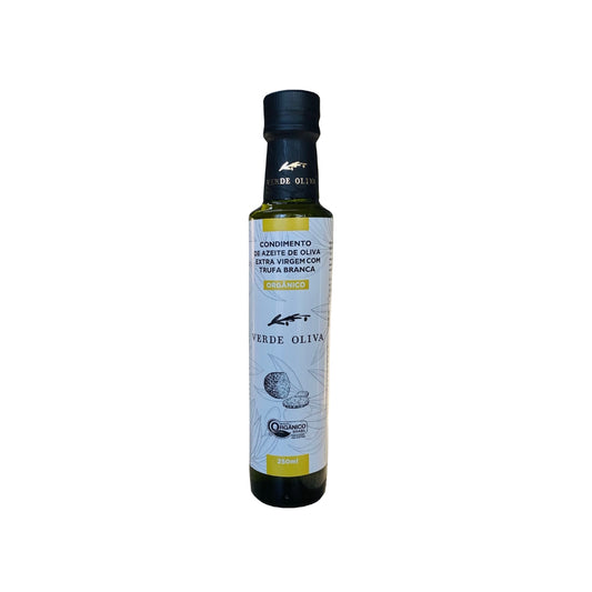Condimento De Azeite Extra Virgem E Trufa Branca - Orgânico - 250ml - Verde Oliva