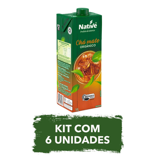 Kit 6 Unidades - Chá Mate Orgânico Native 1L