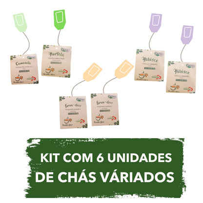 Kit 6 Unidades - Chás Orgânicos Diversos 15g