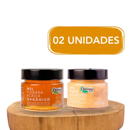 Kit 2 Unidades - Mel Orgânico Puro e Cremoso 240g