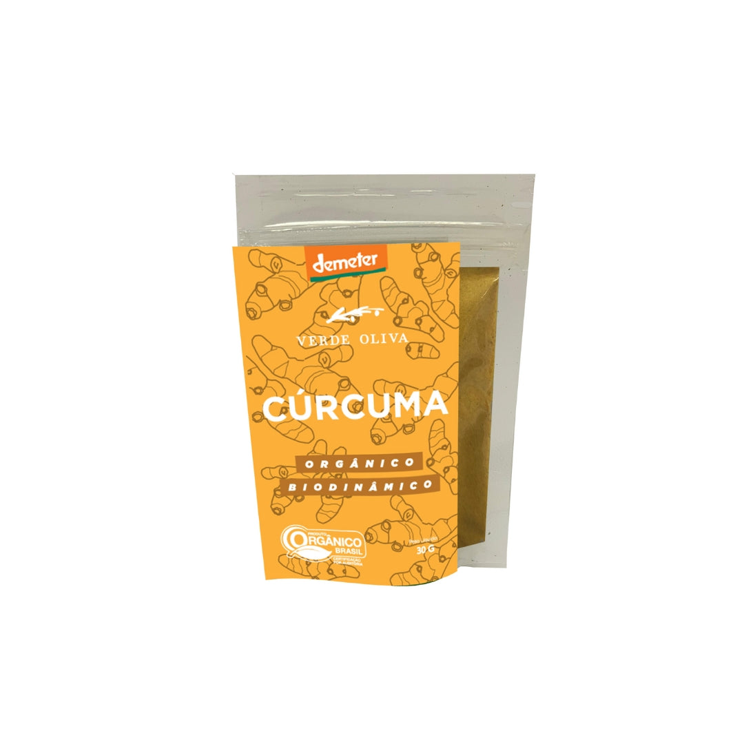 Curcuma Orgânico Biodinamico 30g - Verde Oliva