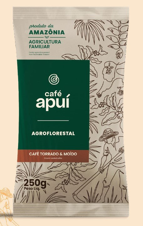 Café Torrado e Moido Original Apui Agroflorestal 250g Mercado da Terra