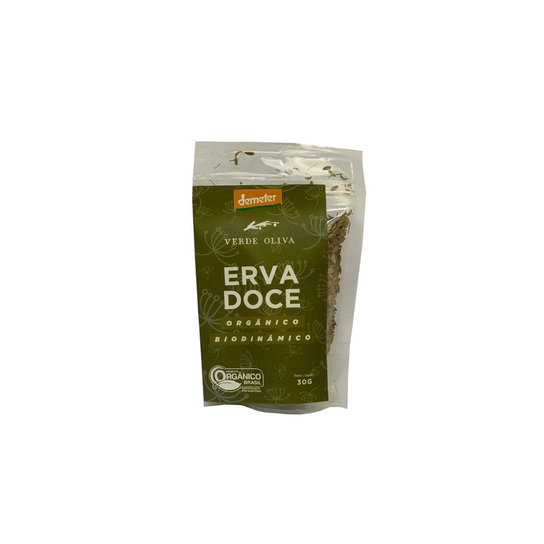 Erva Doce Orgânico Biodinamico 30g - Verde Oliva