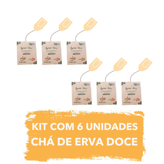 Kit 06 Unidades - Chá de Erva Doce 15g