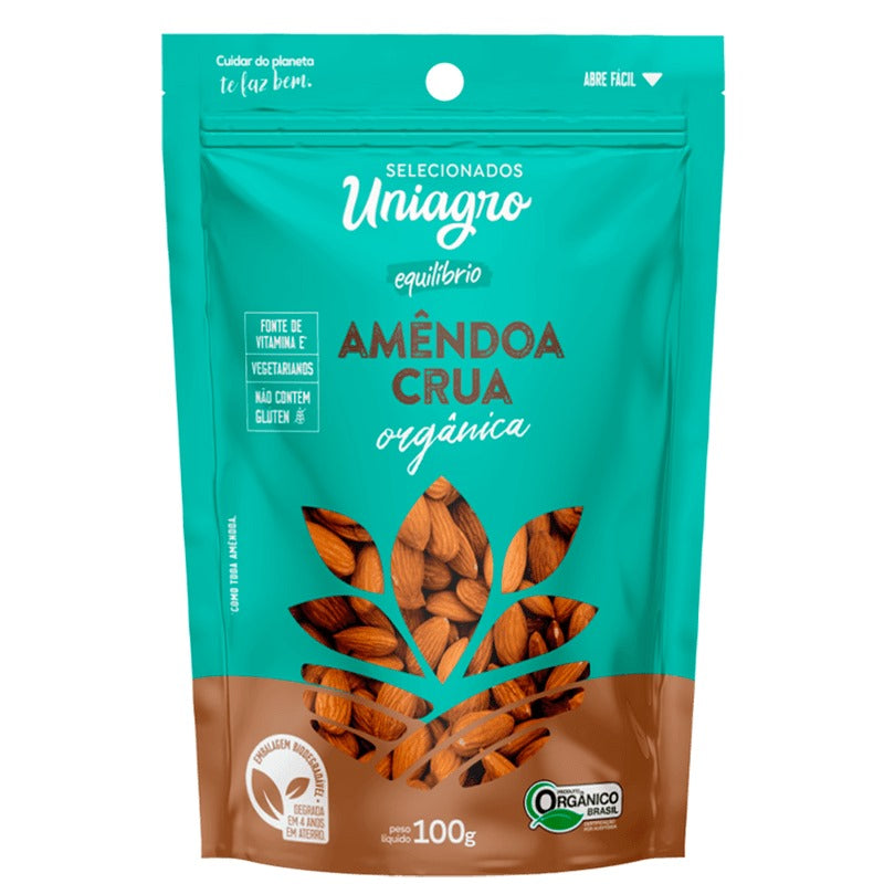 Amêndoa Orgânica Crua 100g Mercado da Terra